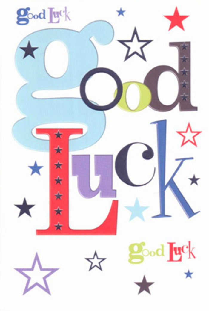 Full of spirit and vibrancy, this luck-themed card brings to mind the gentle enthusiasm found at the heart of Dartmouth Park. Each letter seems to dance-a pastel-blue curve, a bold red swipe, slender lines in jet black-all punctuated by a cascade of multicoloured stars. The design is cheerful yet genuine, reminiscent of laughter echoing along Chester Road or the support of friends gathered on a park bench. Spacious white margins allow each character and star to stand out, lending the card a bright, welcoming feel. It's the kind of card that quietly cheers from the sidelines, as if wishing you well for every new challenge or venture. Created with the attention to detail and heartfelt intention that define Florist Dartmouth Park, its uplifting arrangement of colours and tactile, smooth finish make it a perfect talisman-ready to bring a touch of joy and encouragement, wherever your journey in NW5 leads.